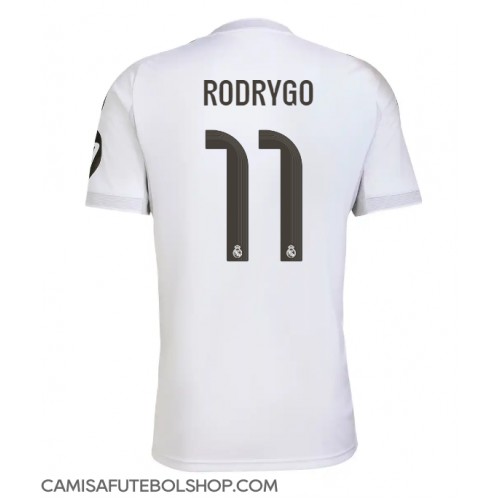 Camisa de time de futebol Real Madrid Rodrygo Goes #11 Replicas 1º Equipamento 2025-26 Manga Curta